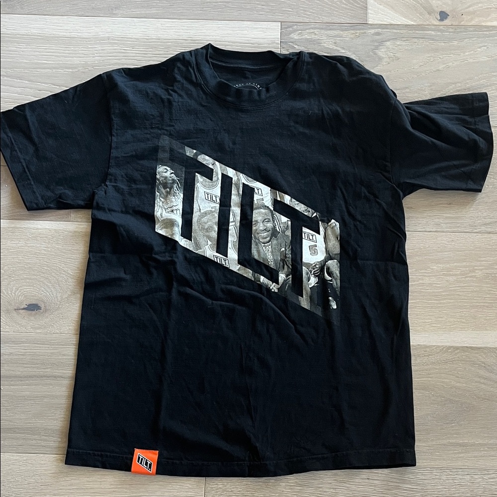 TILT Black Graphic Short Sleeve Tee
